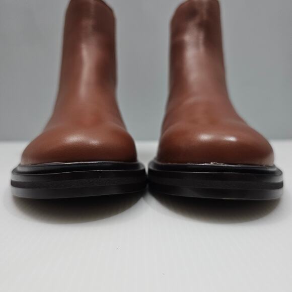 NEW Madewell The Benning Chelsea Ankle Bootie Size 8.5 Cinnamon Brown Leather - Picture 6 of 13